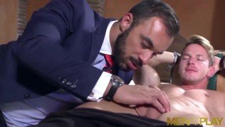 Muscular Guy Fucked By Hunky Businessman
