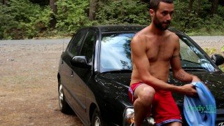 Public roadside almost caught