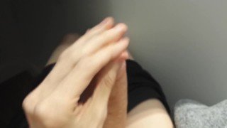 Rubbing just the tip to edge, then lubing up and ohgod